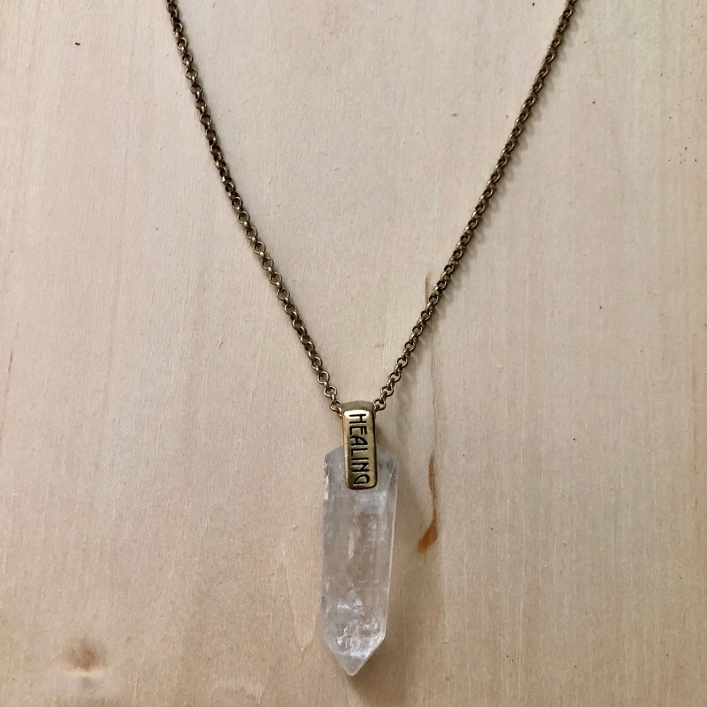 Lucky Brand Healing Crystal Necklace